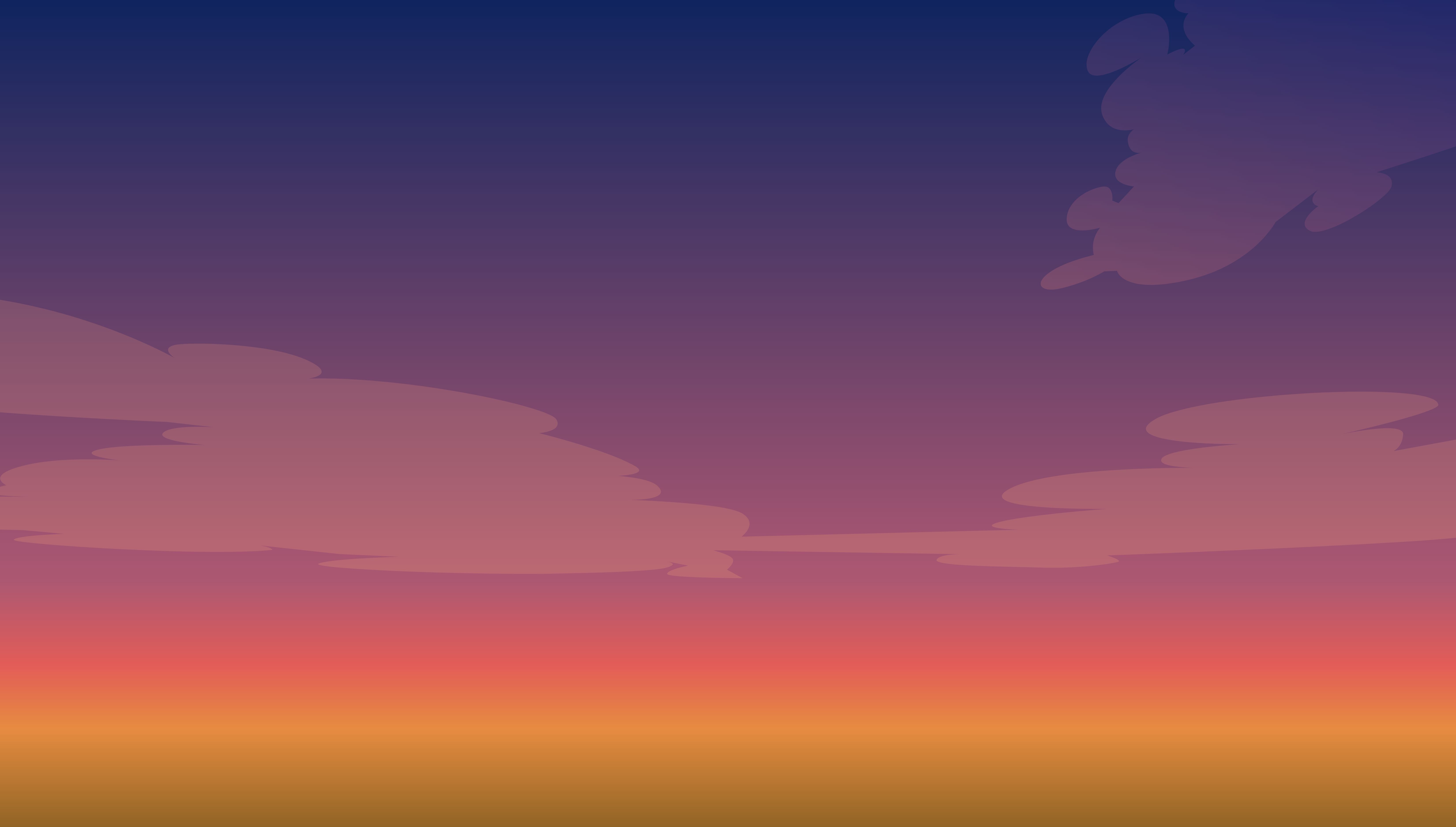 暗くなった夕焼けの背景