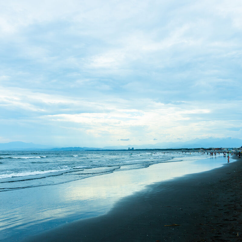 8月の湘南、片瀬海岸